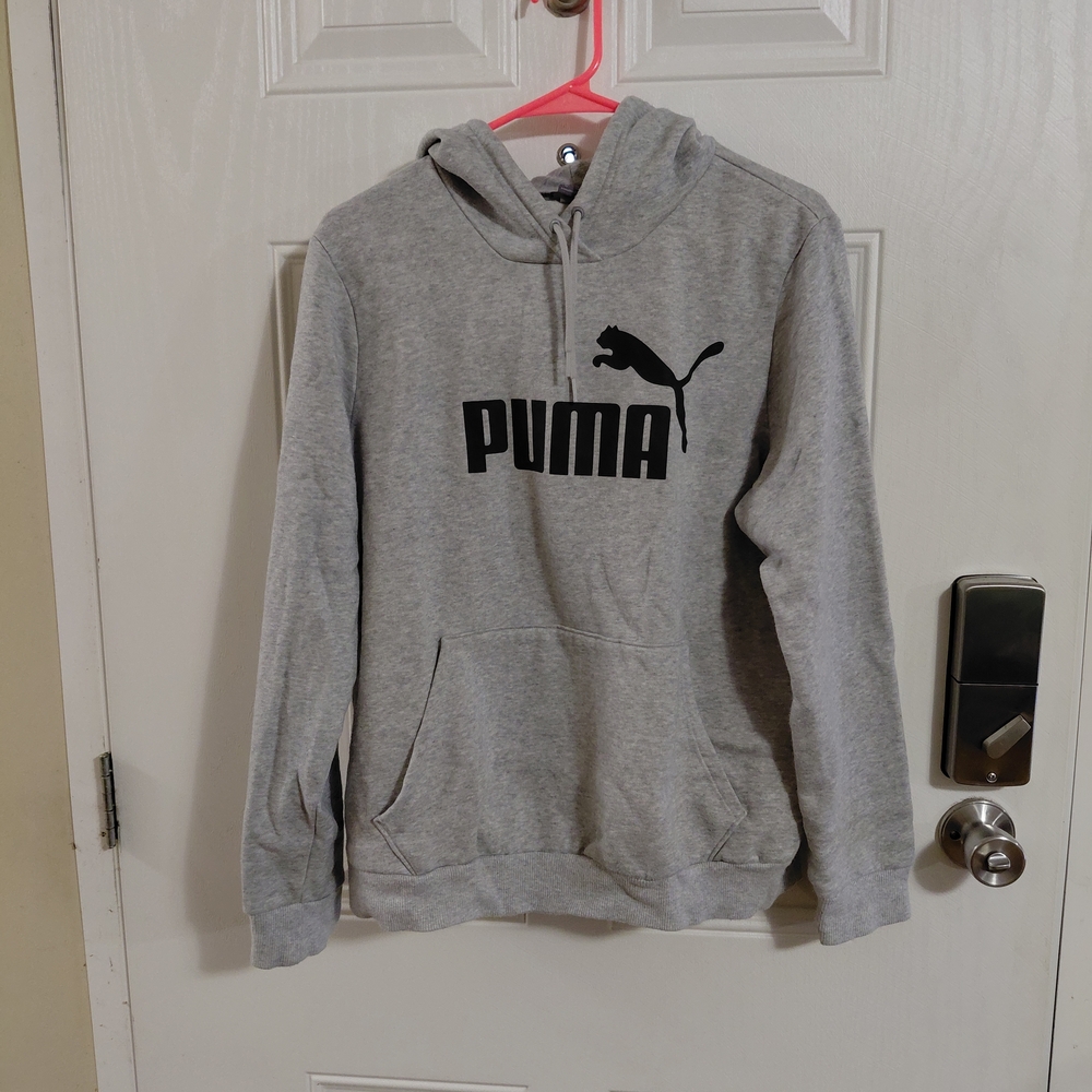 Puma Womens Light Gray Hoodie